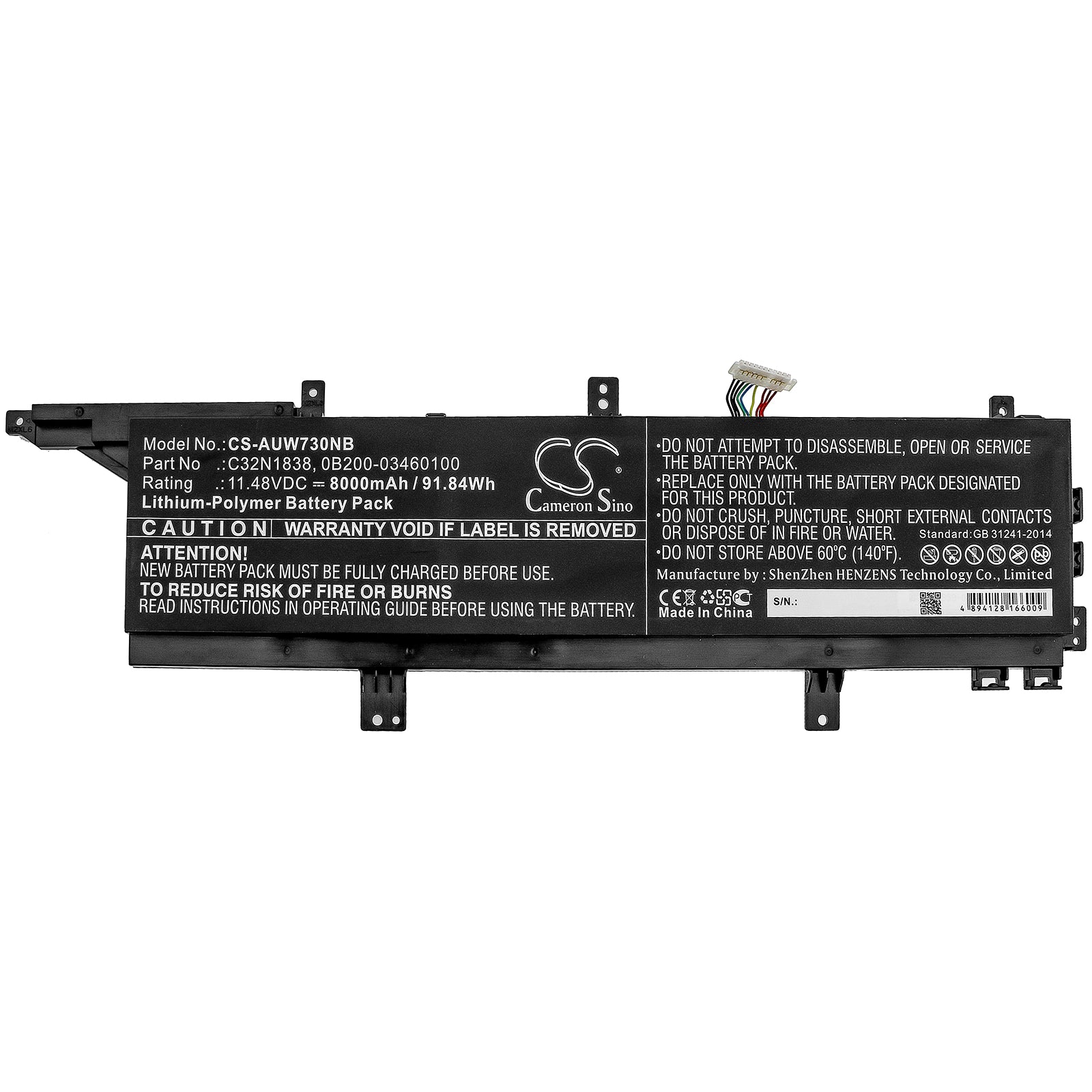 Asus ProArt StudioBook Pro X W730G5 ProArt StudioB Replacement Battery BatteryClerkcom Laptop and Notebook