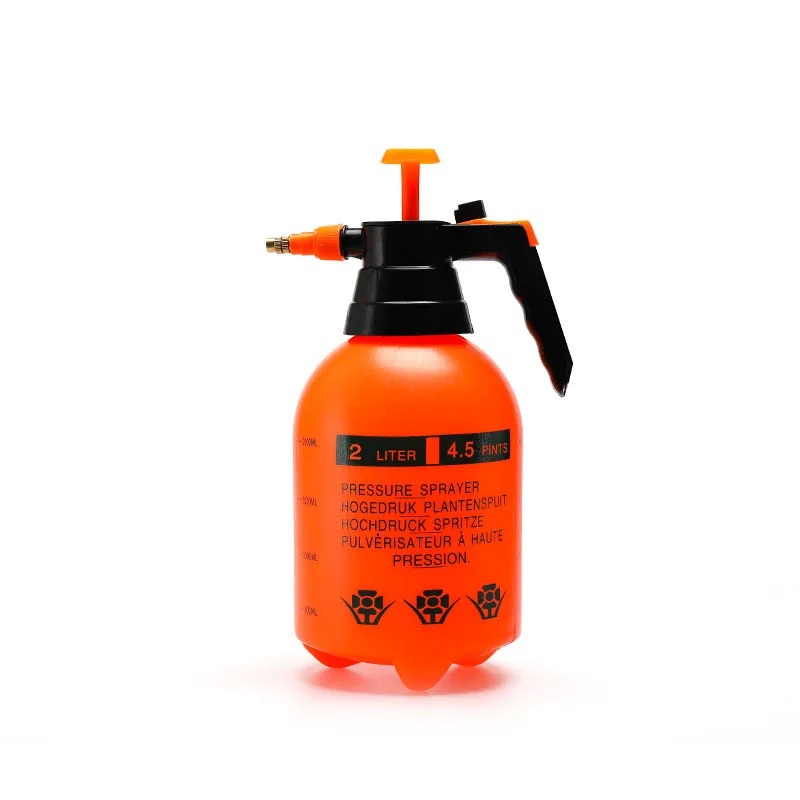 Wholesale Portable 2/3l Pressure Small Garden Orange Plastic Spray Bottle Hand Sprayer