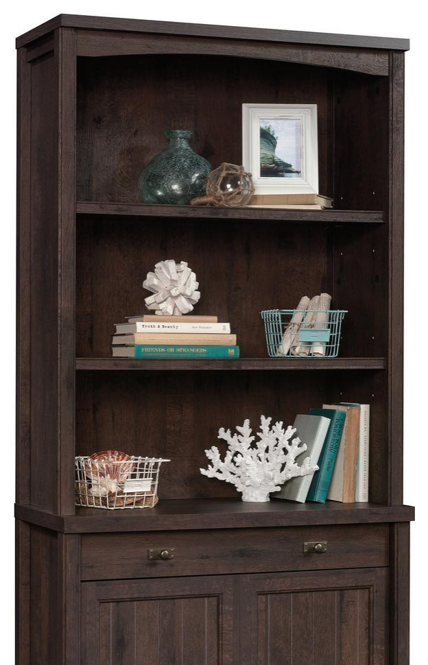 Costa Library Hutch  Coffee Oak   Transitional   Outdoor Hanging Lights   by BisonOffice  Houzz