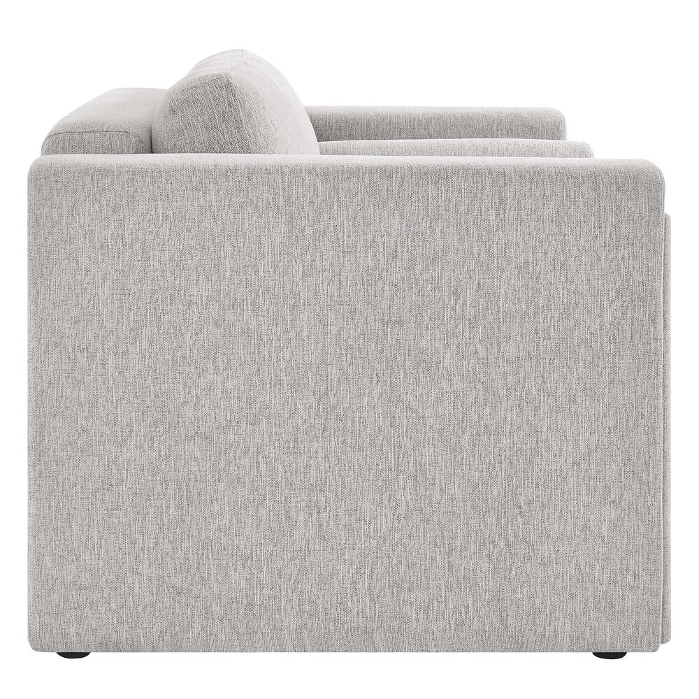 JASIWAY Modern Upholstered Sofa Loveseat with 2 Pillows