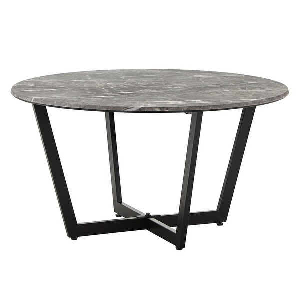 Nazeem Faux Marble and Metal Tables by iNSPIRE Q Modern