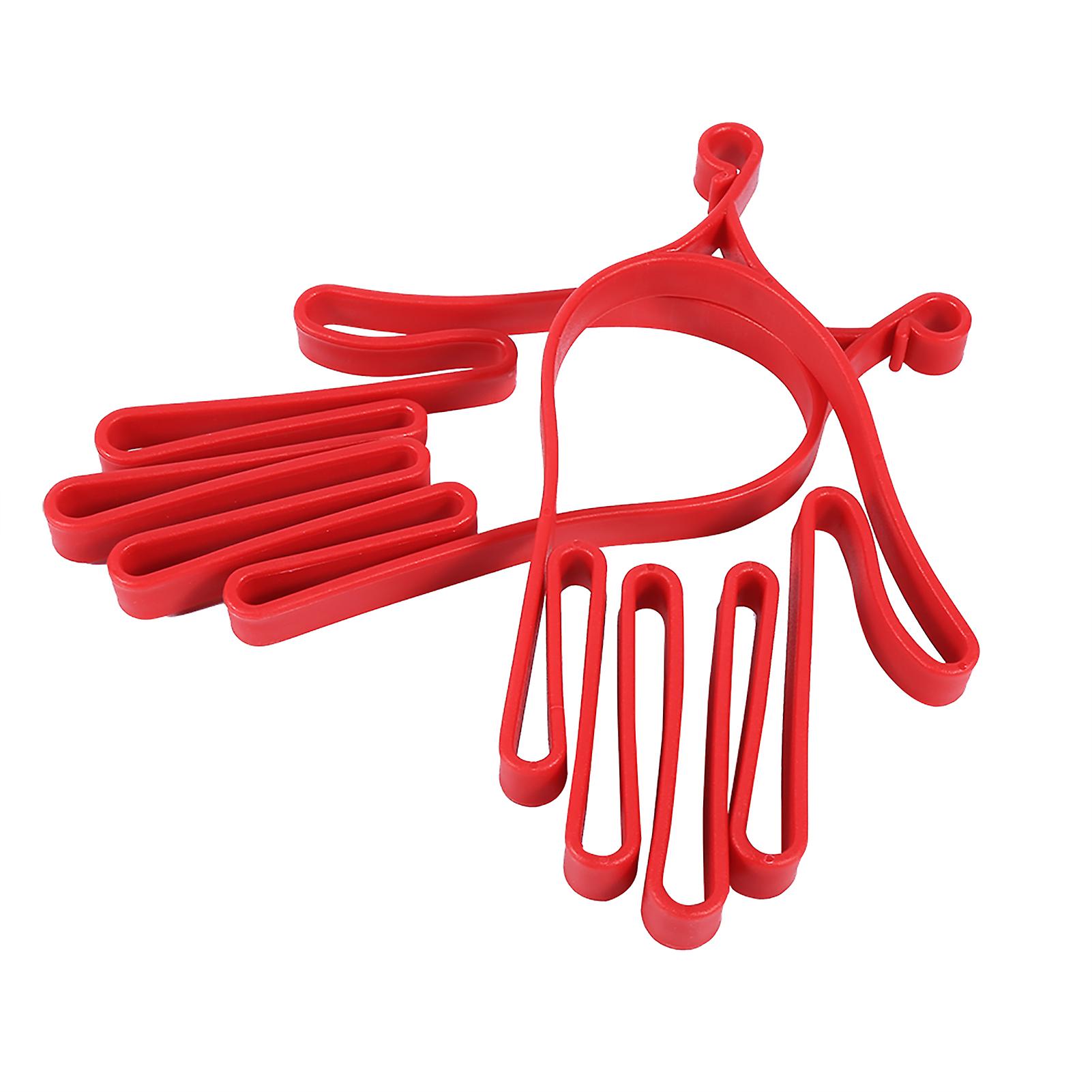 2pcs Red Durable Plastic Golf Gloves Stretcher Golf Gloves Hanger For Outdoor Sports