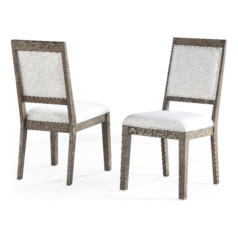 Steve Silver Molly Wood Side Chair in Washed Gray Oak Finish