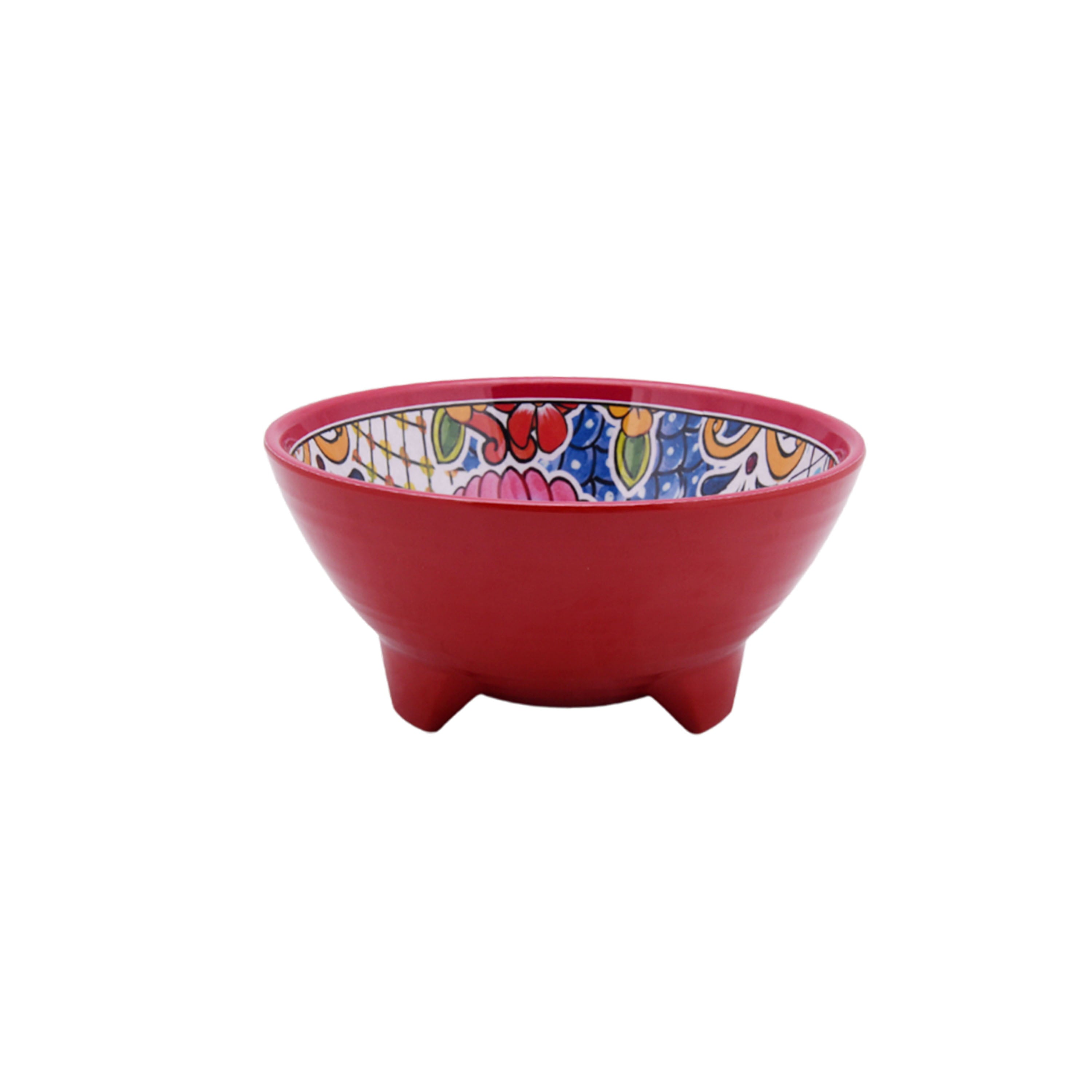 Prepara Taco Salsa Serveware Bowl， Red