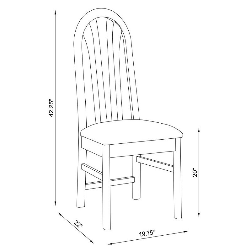 Linon Jesper Dining Chair 2-Piece Set