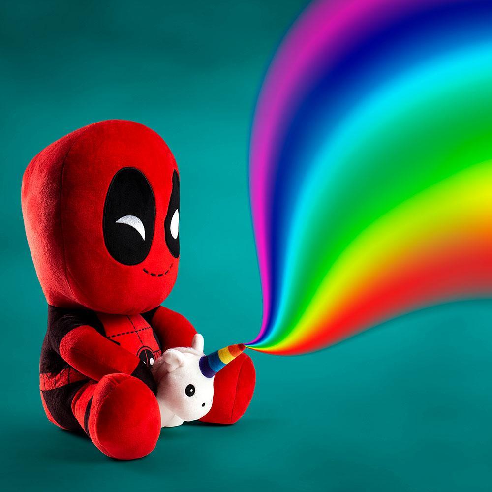 Marvel Deadpool Riding a Unicorn HugMe Vibrating Plush