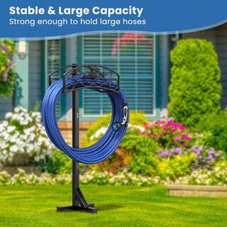 Cubilan Garden Hose Holder Detachable Water Hose Holders Freestanding Heavy-Duty Metal Hose Stand Hose Hanger B0BRY712SY