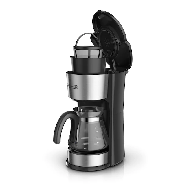 BLACK+DECKER CM0755S 5-Cup Black/Stainless Residential Drip Coffee Maker 