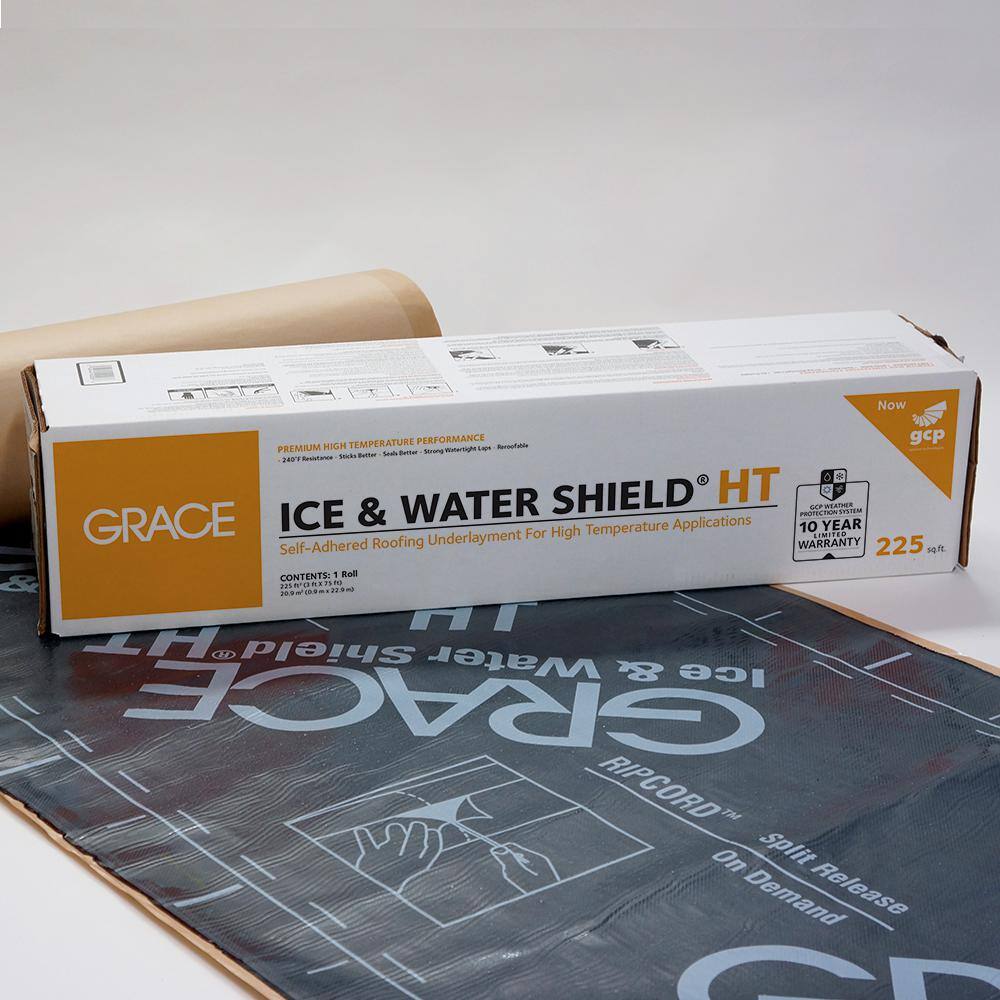 GCP Applied Technologies Grace Ice and Water Shield HT 36 in. x 75 ft. Roll Self-Adhered Roofing Underlayment (225 sq. ft.) 5003093