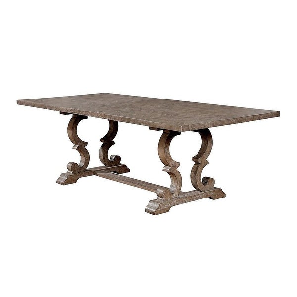 Wooden Dining Table in Rustic Natural Tone