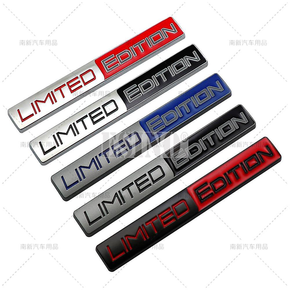 Car Styling 3d Limited Edition Decorative Metal Adhesive Emblem Rear Trunk Badge Fender Sticker Body Decal Car Accessories