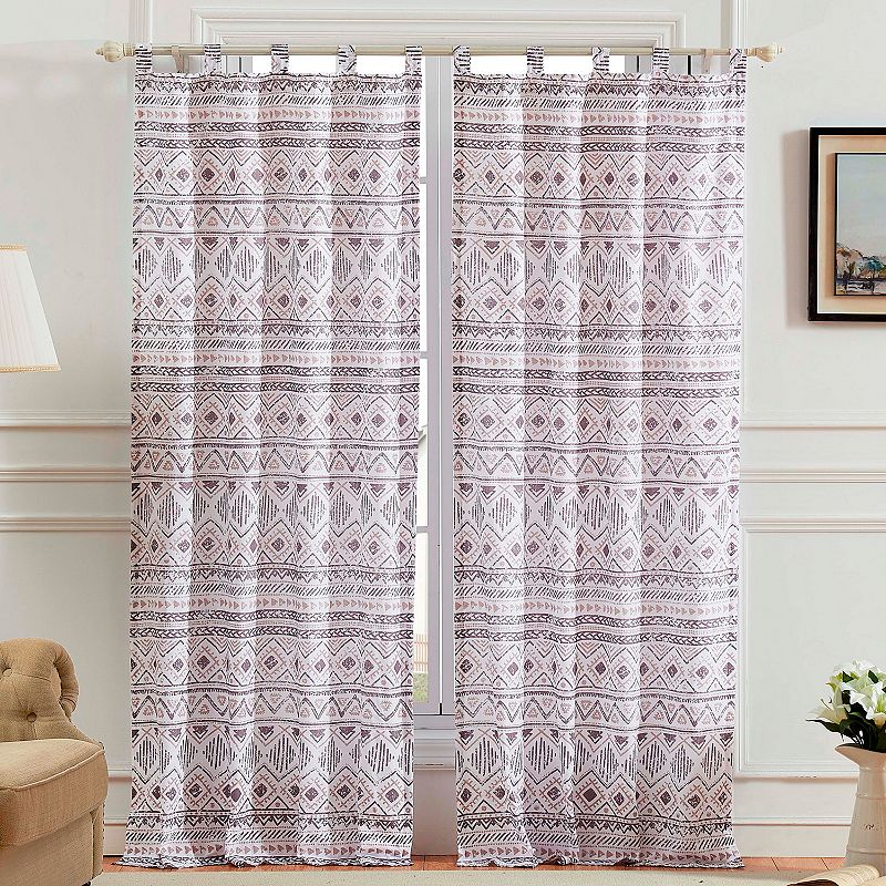 Denmark 2-pk. Print Window Curtain Set