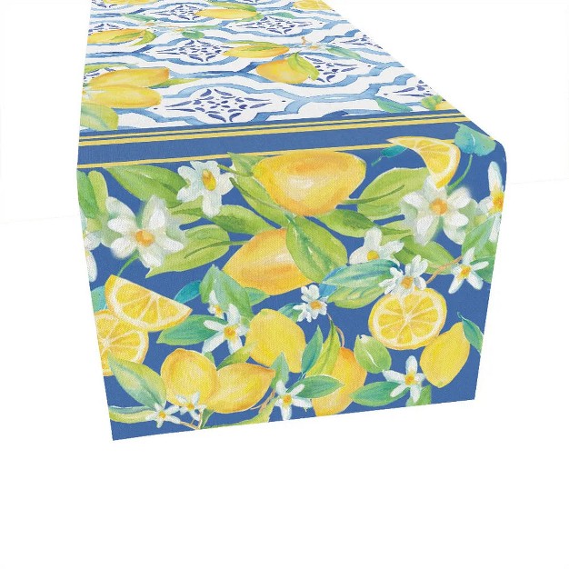 Laural Home Lovely Lemons Rectangle Table Runner