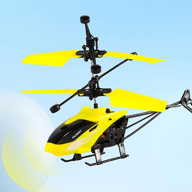 Helicopter With Radio Remote Control And Hand Sensor Rechargeable Helicopter 2 In 1 Toys With 3d Light Toys For Kids