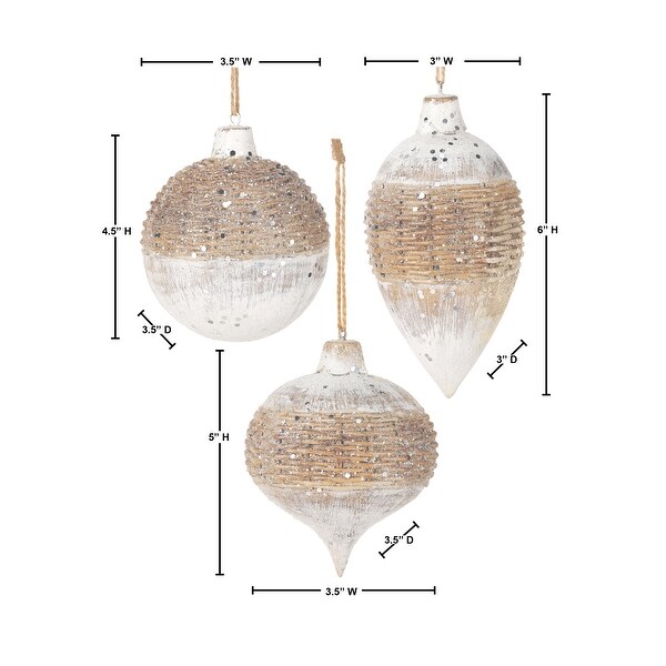 4.56 Resin Winter Chalet Ornament Set of 3