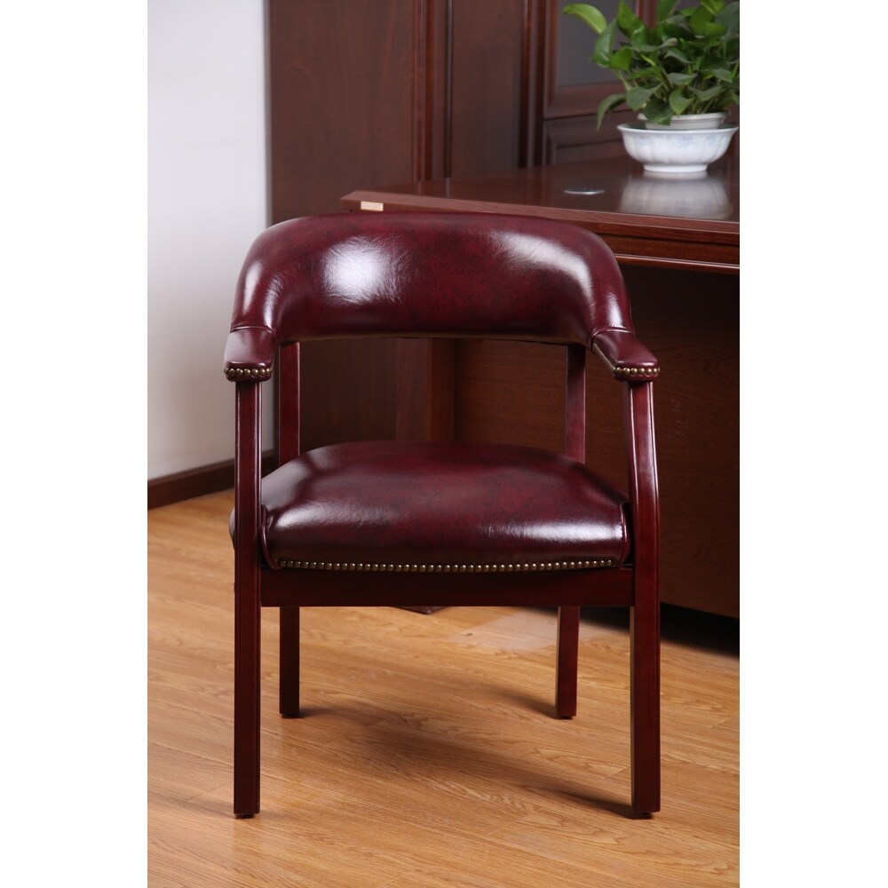 Boss Traditional Mahogany Reception Chair