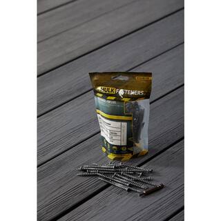 FORTRESS HULK Torpedo Tip Grey Composite Deck Screws (75-Pack) 172565754