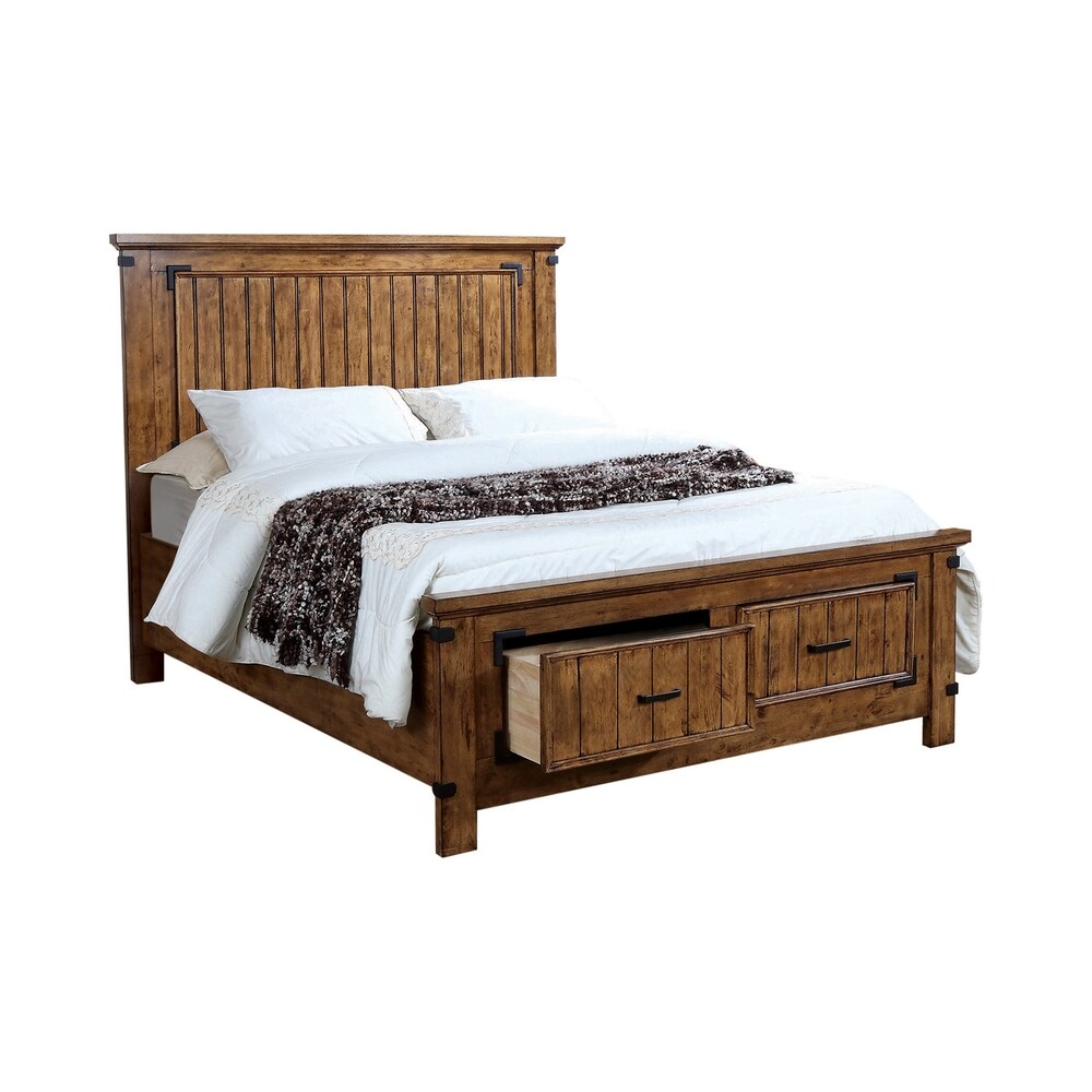 Coaster Furniture Brenner Rustic Honey 5 piece Storage Bedroom Set