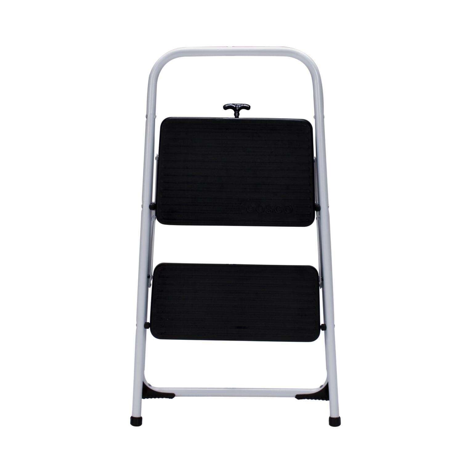 Cosco 28.15 in. H X 17.323 in. W X 17.95 in. D 200 lb. capacity 2 step Steel Folding Step Stool