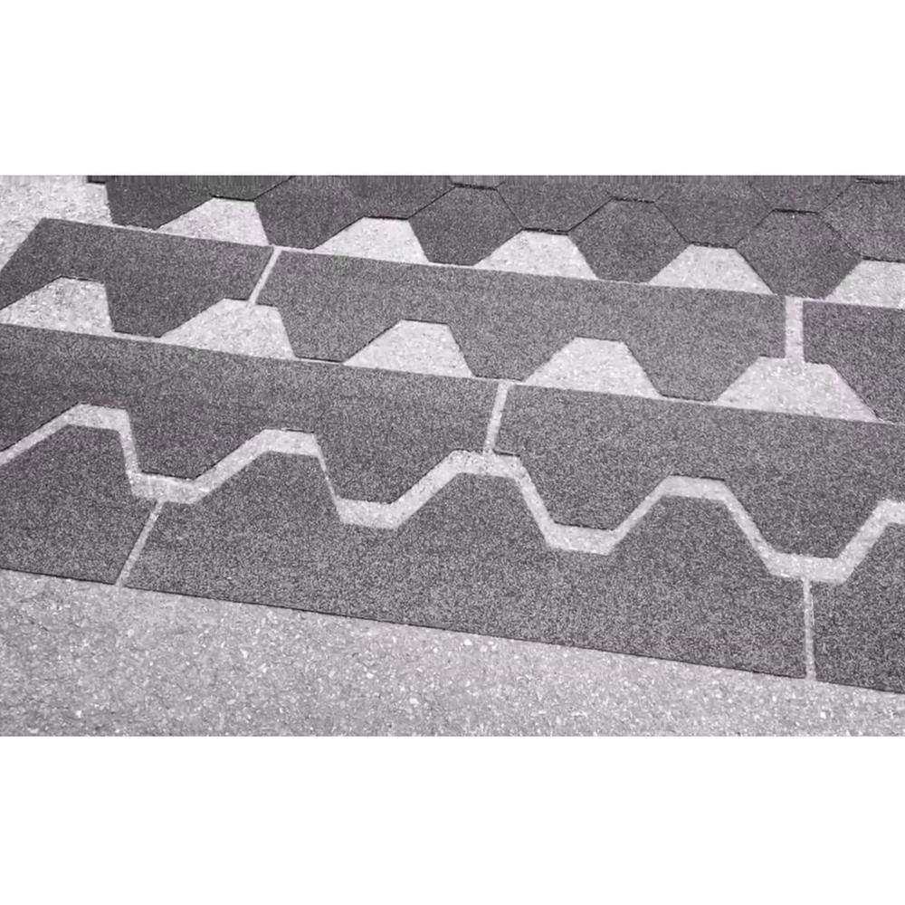 ALEKO Weather-Resistant Bitumen Roof Shingle Replacement for 93 in. x 72 in. x 75 in. Barrel Saunas - Gray SB8CPSSNG-HD