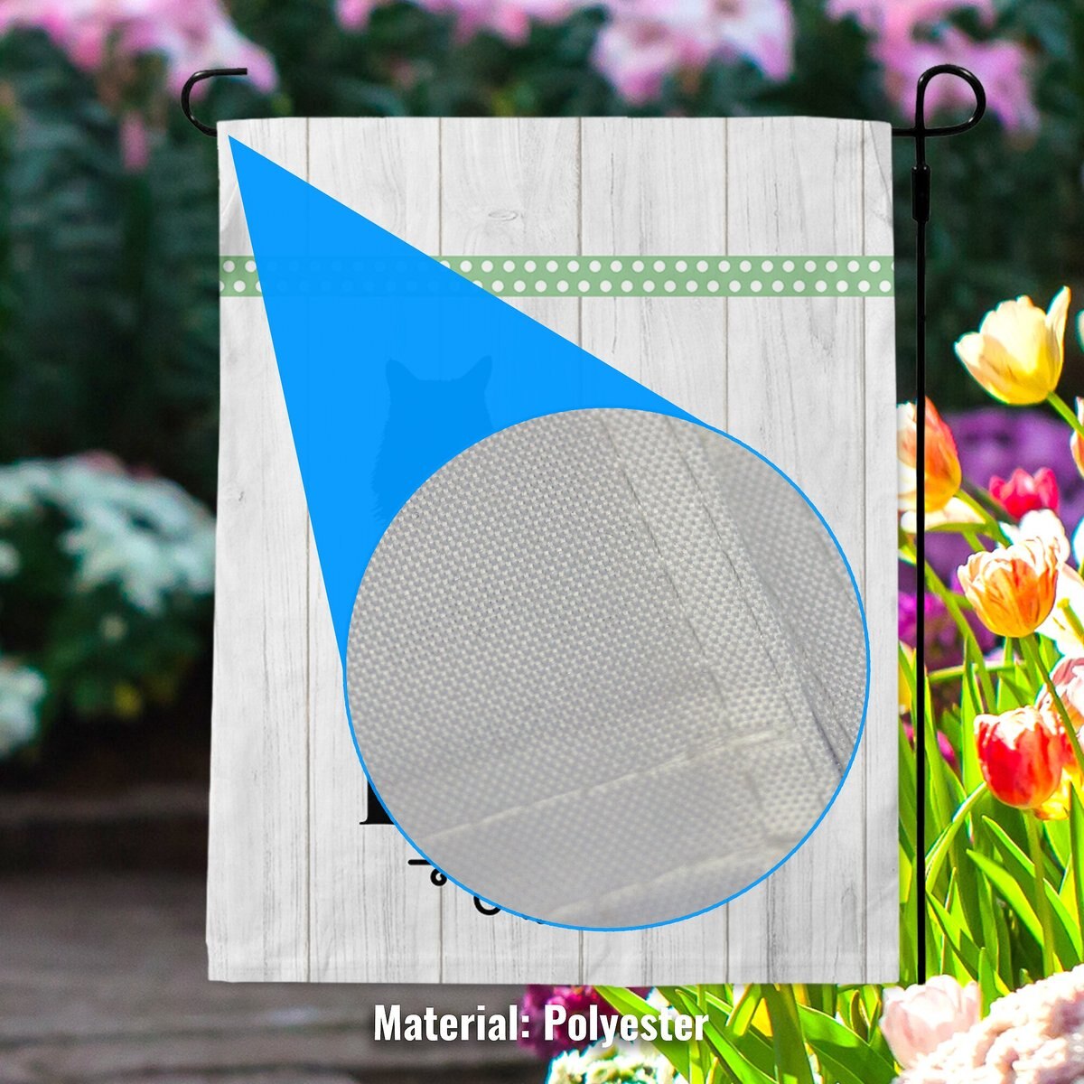 904 Custom Cat Personalized Garden Flag