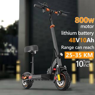 Wildaven Folding Adults Electric Scooter with 48V 800W Motor 10AH Lithium Battery Disc Brake and Shock Absorption IE-M4PROS-VN29