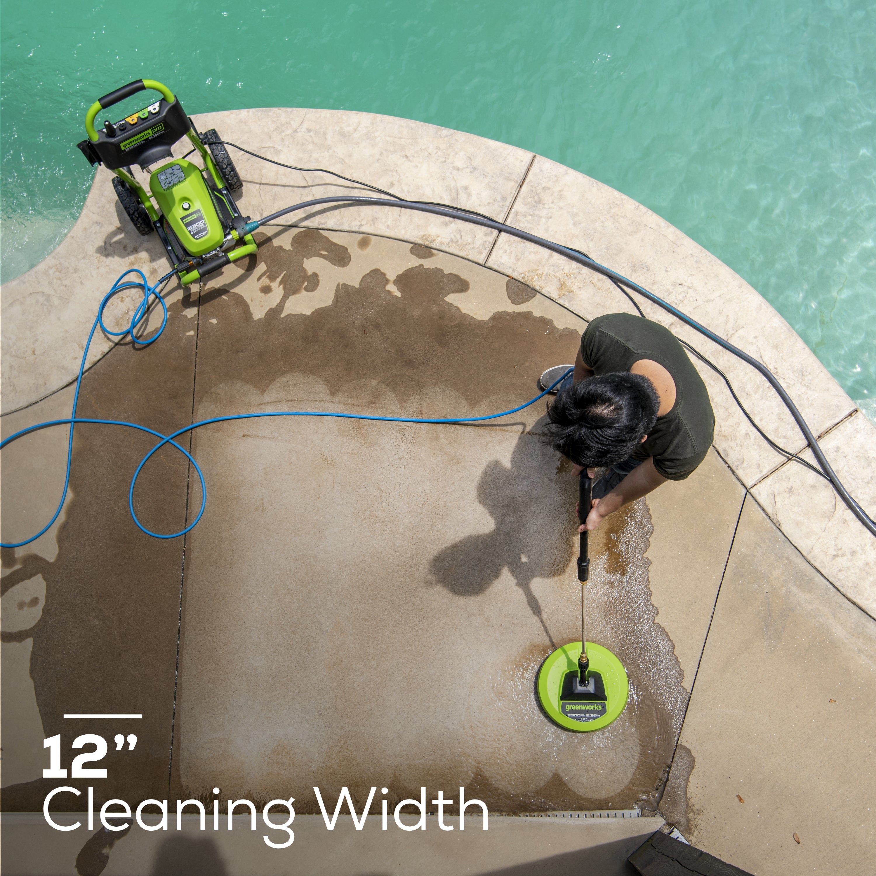 12-Inch Rotating Surface Cleaner | Greenworks Tools