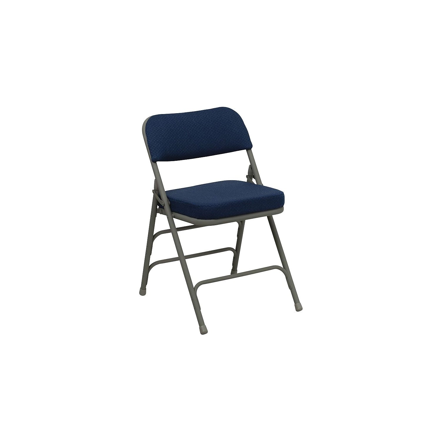 Flash Furniture Premium Curved Fabric Armless Folding Chair Navy 20/Pack 20HF3MC320AFNVY