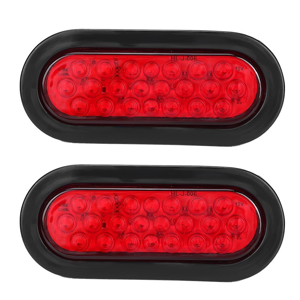 2pcs Trailers 22 Leds Oval Side Light Signal Rear Lamp Hl-j-006