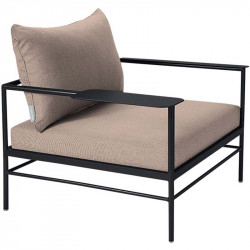 RIVAGE FAUTEUIL BAS STRUCTURE BASALTE TISSU NATTE