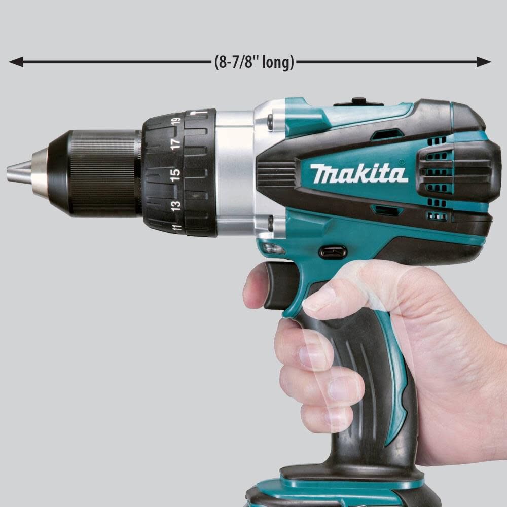 Makita 18V LXT Lithium-Ion Cordless 1/2 in. Hammer Driver Drill (Tool only) XPH03Z from Makita