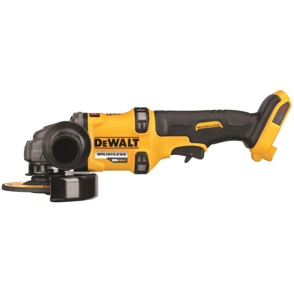 FLEXVOLT® 60V MAX* Brushless 4-1/2 in.6 in. Cordless Grinder with Kickback Brake (Tool Only)