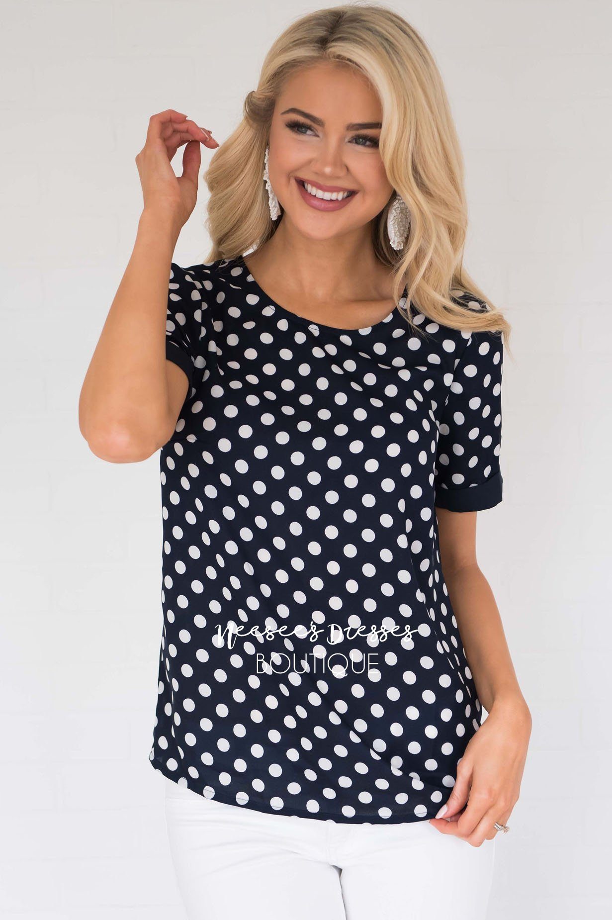 Little By Little Polka Dot Blouse