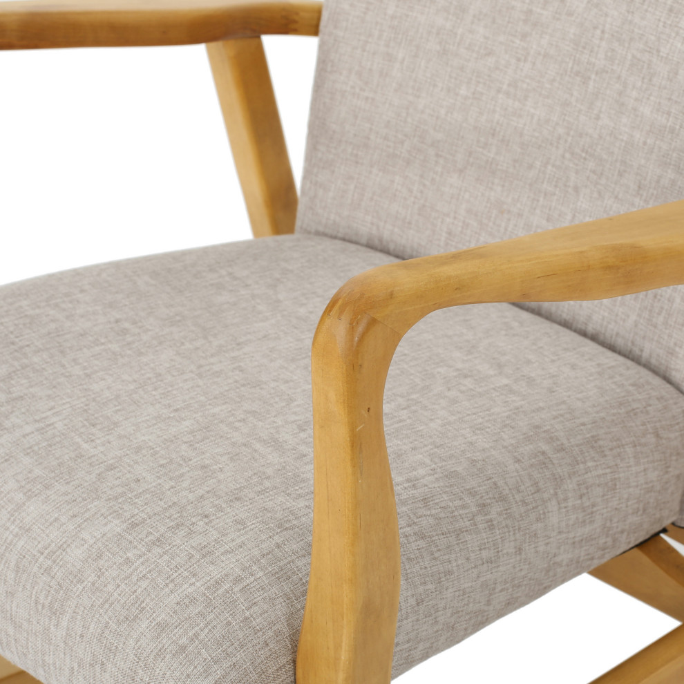 GDF Studio Collin Mid Century Fabric Rocking Chair   Midcentury   Rocking Chairs   by GDFStudio  Houzz