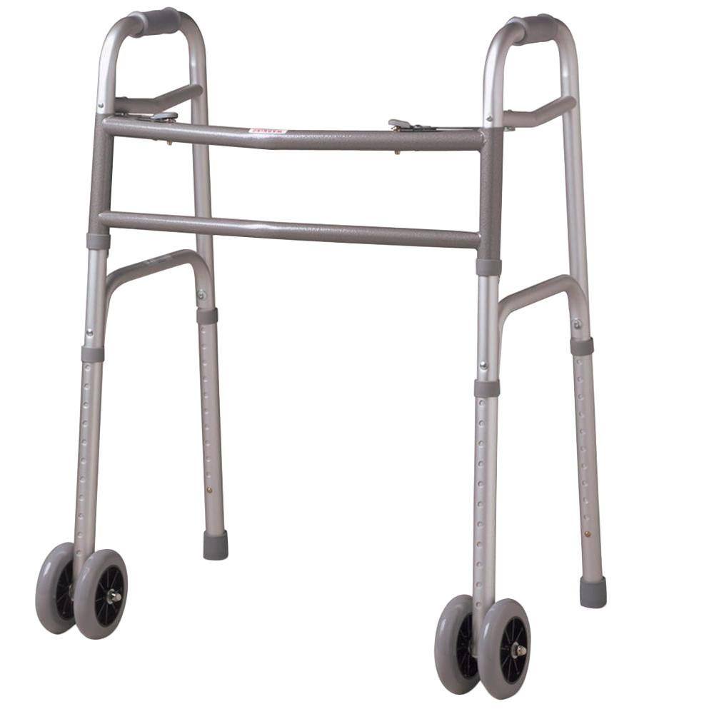 Medline Bariatric 2-Button Folding Walker MDS86410XWW