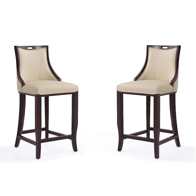 MANHATTAN COMFORT Emperor Bar Stool 2-piece Set