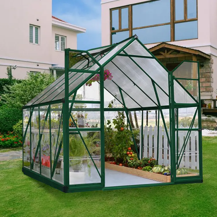 China Manufacture Low Cost Mini Polycarbonate Sheet Garden greenhouse for backyard