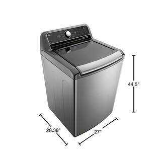 LG 5.5 Cu. Ft. SMART Top Load Washer in Graphite Steel with Impeller NeveRust Drum and TurboWash3D Technology WT7400CV