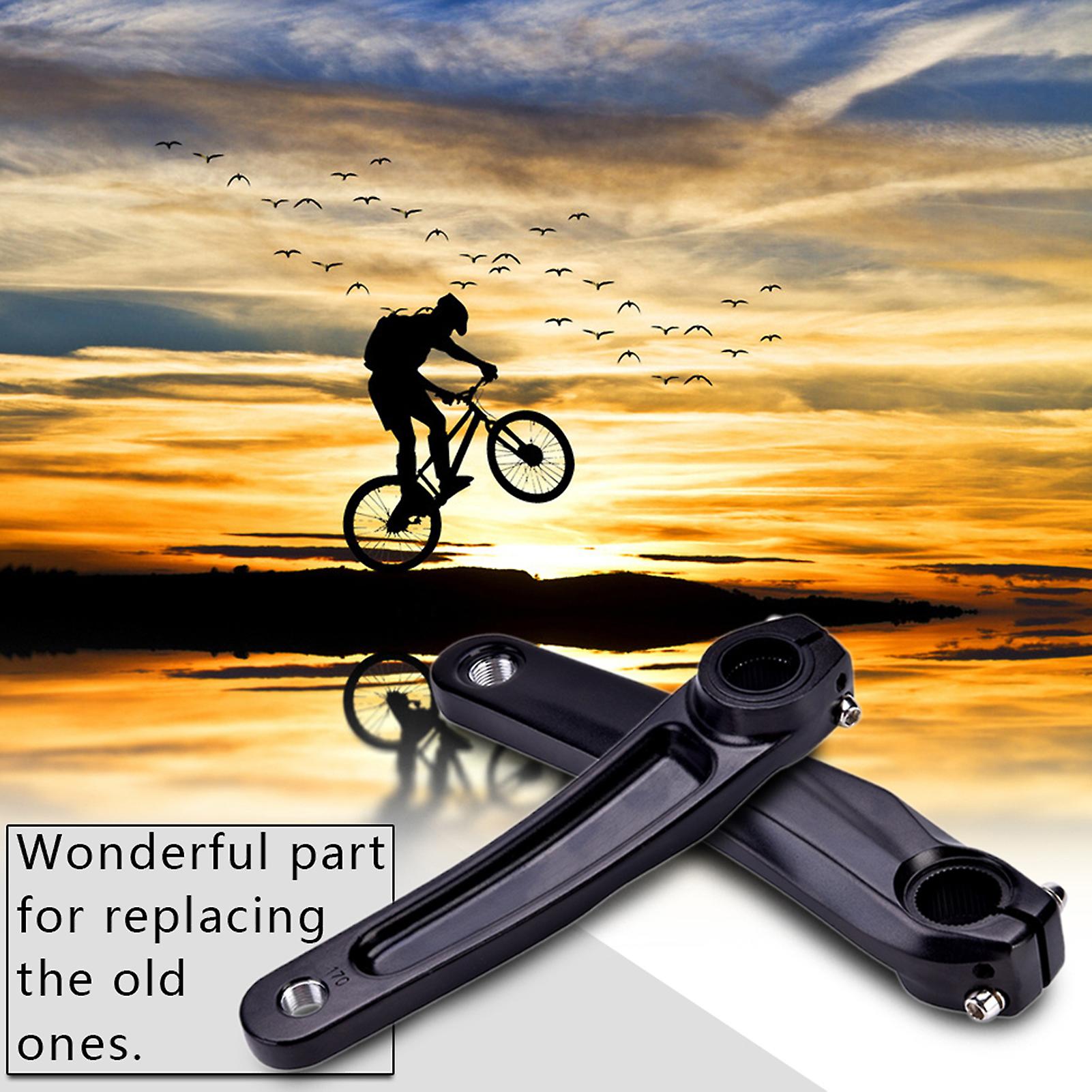 Aluminum Alloy Bike Bicycle Left Crank Arm For 590 610 Slx Xt Xtr Crankset(black)