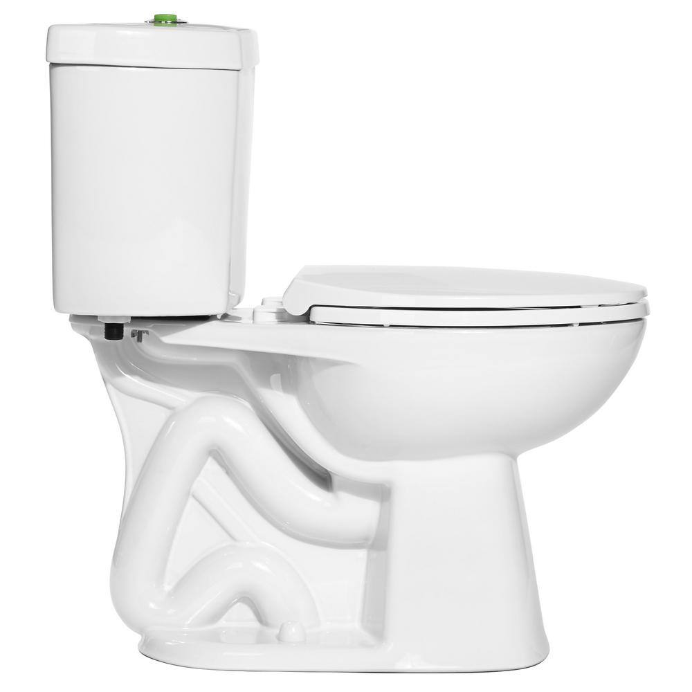 Niagara Stealth The Original 2-piece 0.50.95 GPF Dual Flush Elongated Toilet in White Seat Not Included N7717N7714-DF