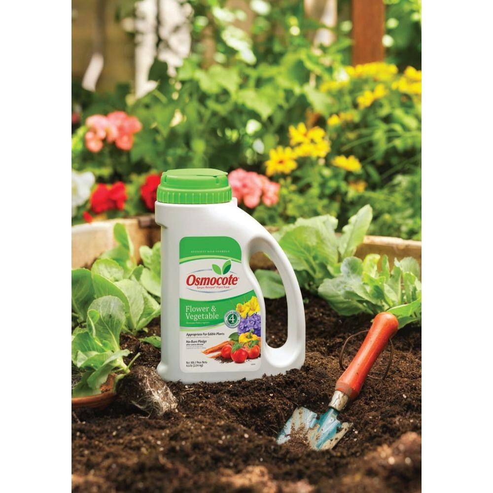 Osmocote Smart-Release 4.5 lbs. Flower and Vegetable Plant Food Dry Fertilizer 14-14-14 277860