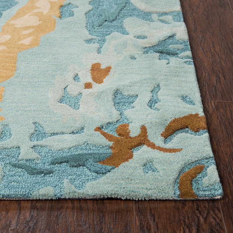 Rizzy Home Laura Vogue Blue/Gray/Gold Rug