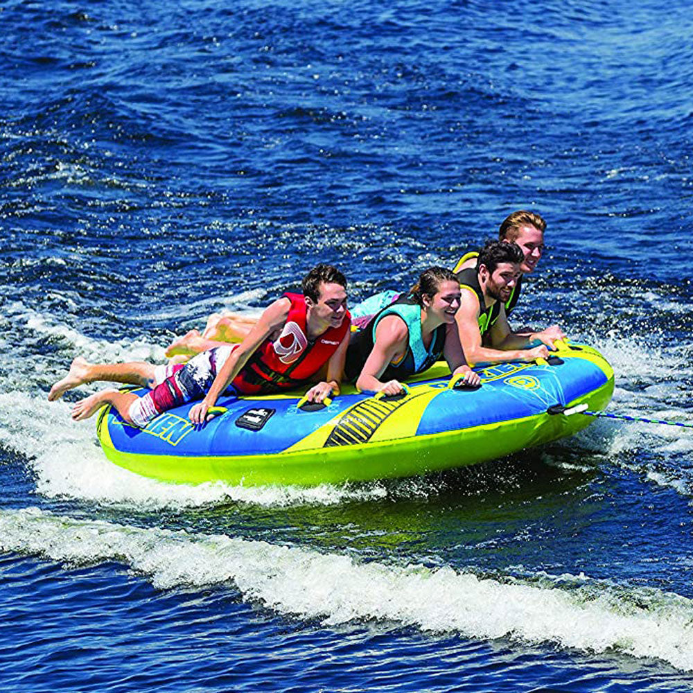 O'Brien X-Scream 4 Person Inflatable 96 Inch Towable Boating Water Sports Tube