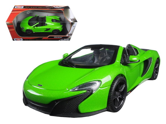 Motormax McLaren 650S Spider Green 1/24 Diecast Mo...