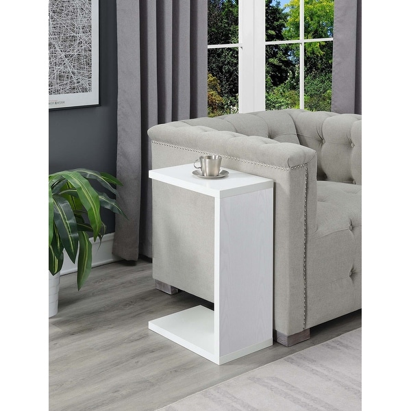 Porch and Den Woodshire C-shaped End Table