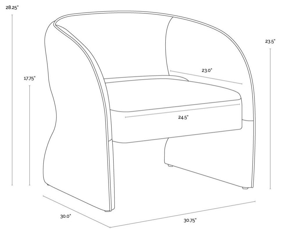 Rosalia Lounge Chair   Transitional   Armchairs And Accent Chairs   by Sunpan Modern Home  Houzz