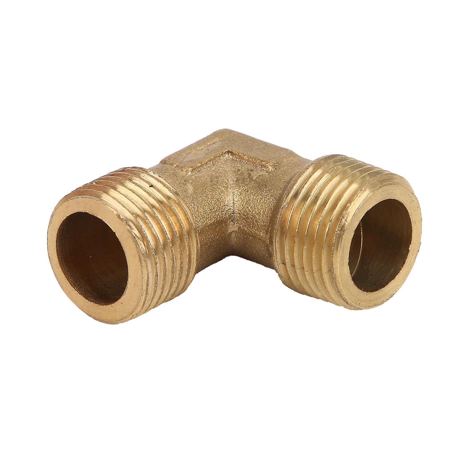 Right Angle Pipe Joint Brass Pump Check Valve Connection Elbow Air Compressor Fittings G3/8