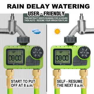 Worth Garden 2-Outlet Watering Garden Meter A104A00