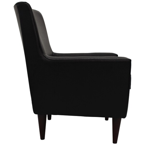 Emma Arm Chair - Cowhide Black