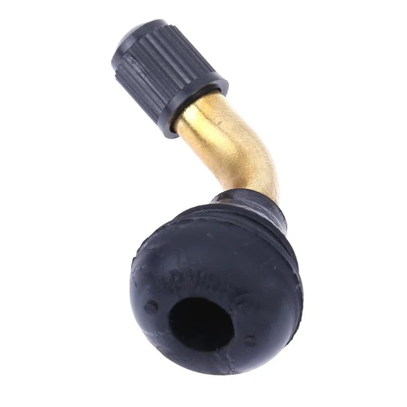 4x Bent Valve Stems Brass Metal Angle 45 Degree Side Tire Wheel Car Motorcycle